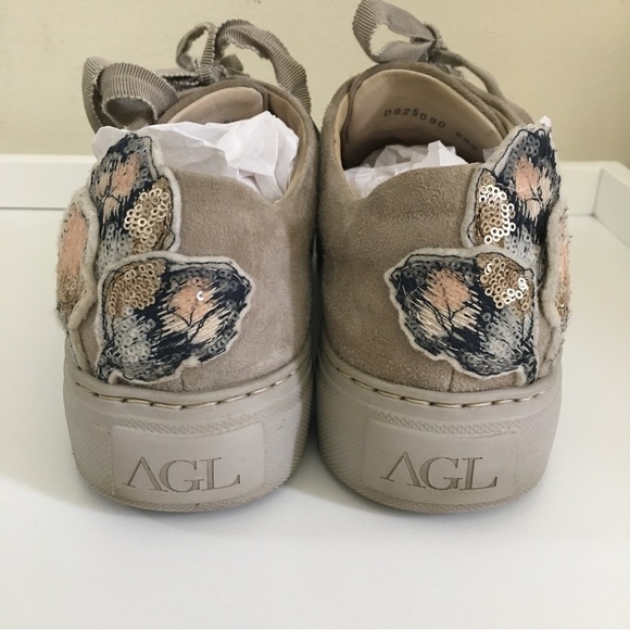 Agl Attilio Giusti Leombruni D92509 Suede Leather Low-Top Sneakers - Picture 5 of 11